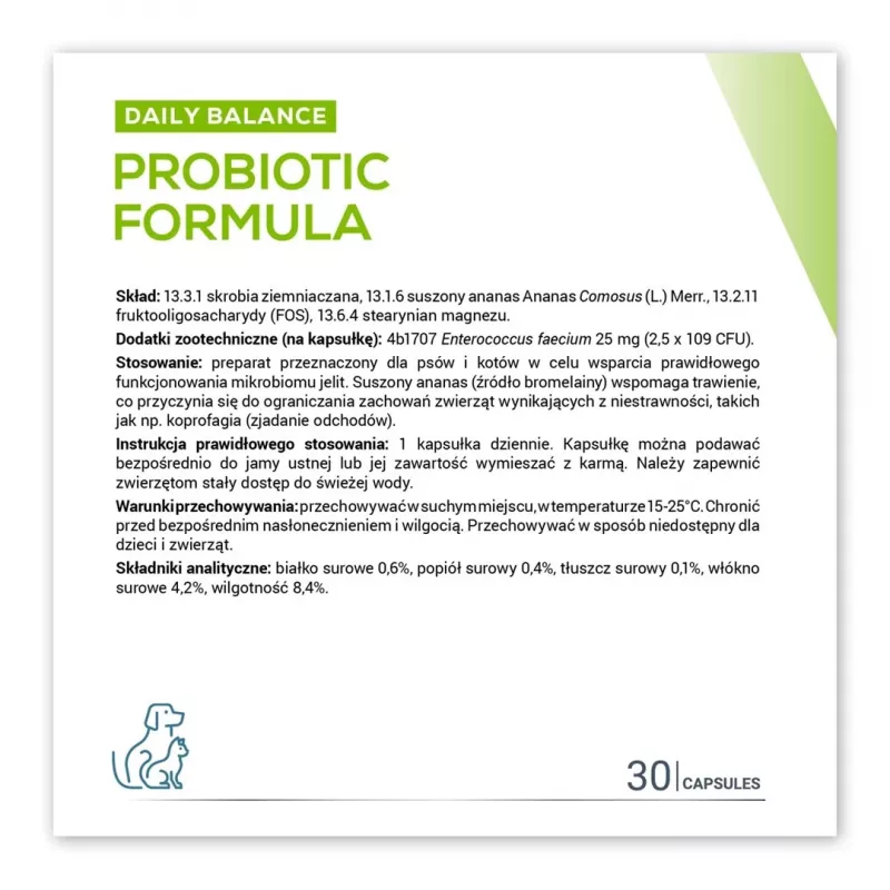 VETEXPERT Probiotische formule - probioticum voor honden en katten - 30 stuks