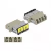 Optische koppeling DeLOCK 86904 LC quad bus naar LC quad bus multimode beige