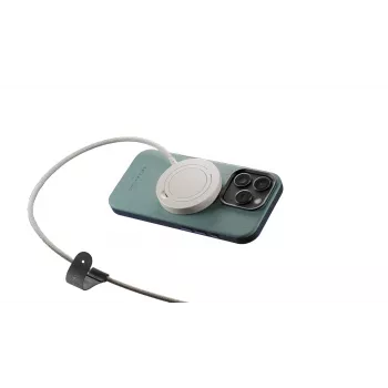 Draadloos oplaadstation native union Snapstand Qi2 zandsteen, indoor USB-gevoed, 1,5 m kabel, lichtgrijs
