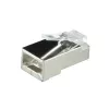 Draadverbinder RJ45 LogiLink MP0022 zwart transparant