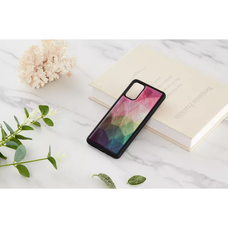 iKins telefoonhoesje voor Samsung Galaxy S20+ — waterbloemdesign, zwart
