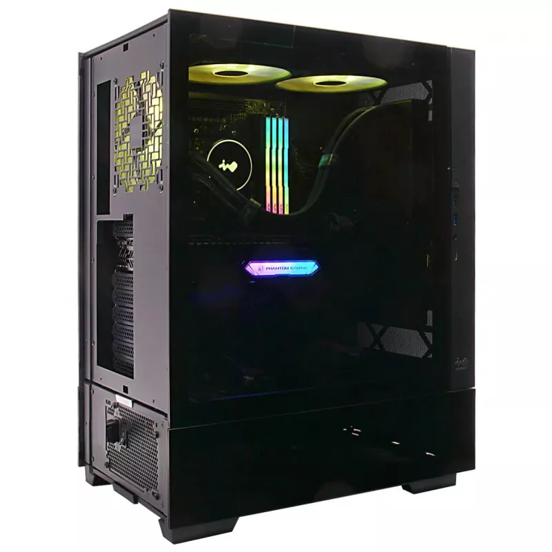 InWin Modfree Base big-tower tempered glass - zwart