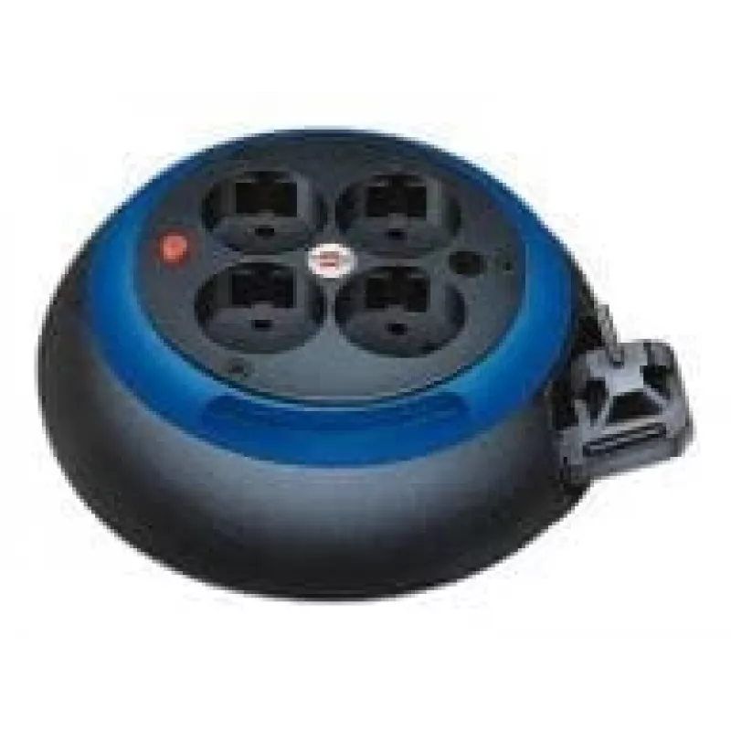 Comfort-Line mini-kabelhaspel CL-S 4-voudig (zwart/wit, 3 meter)