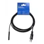 Savio - stroomkabel 2-polig M 3m CL-105 zwart - kabel (CL-105)