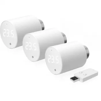 Shelly BLU TRV binnenthermostaat wit draaiknop -20 tot 60°C