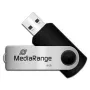 MediaRange MR908NTRL USB-stick 8 GB USB Type-A 2.0 zwart - zilver (MR908NTRL)