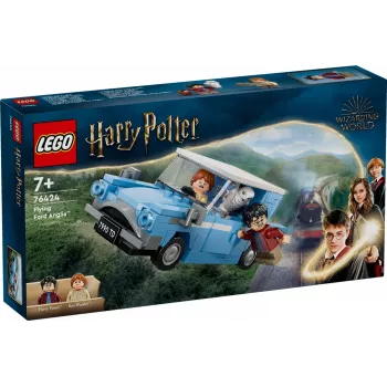 LEGO Harry Potter vliegende Ford Anglia auto-speelgoed voor kinderen vanaf 7 jaar, jongens en meisjes, bouwbaar model met Ron Weasley minifiguur en Hedwig