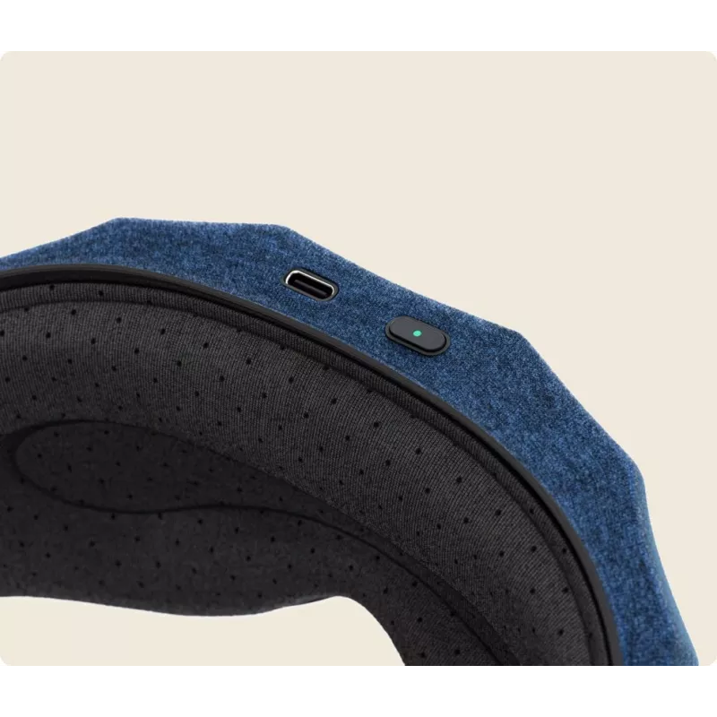 Therabody SleepMask massageapparaat face zwart, blauw