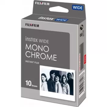 Fujifilm Instax Wide Monochrome WW 1 – zwart-wit instantfilm – instax mini – 10 opnamen (16564101)