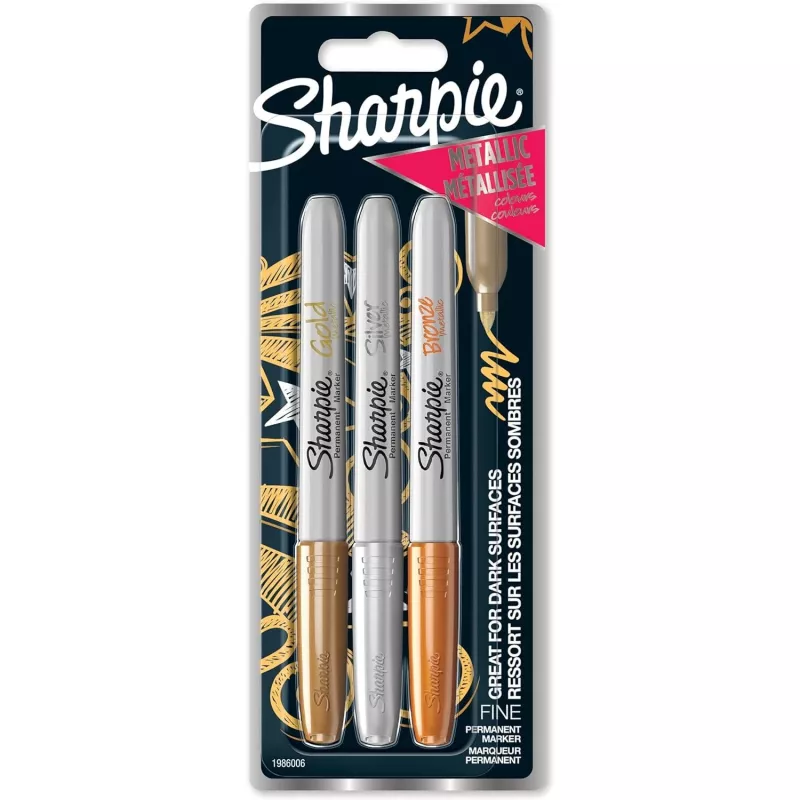 Marker Fine tip Sharpie 1986006 brons goud zilver