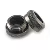 XSPC connector G1/4 naar 14mm hardtube, zwart chroom - 8 stuks