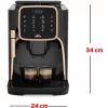 Okka Espresso Pro, volautomaat zwart/brons, 1450 watt