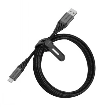 Otter Products OtterBox Premium – USB-kabel – 24-polig USB-C (M) naar USB (M) – USB 2.0 – 3 A – 2,0 m – Dark Ash zwart (78-52665)