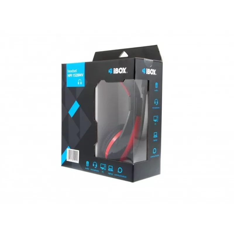 Hoofdtelefoon met microfoon I-Box HPI 1528 MV zwart