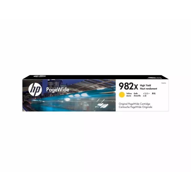 HP 982X hoge capaciteit geel originele PageWide cartridge, geel, 1 stuk, 16000 pagina's