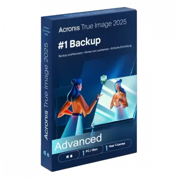 Acronis True Image | Advanced + 500 GB Acronis Cloud Storage | 1 pc/MAC | 1 jaar