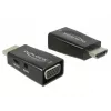 Adapter DeLOCK 65901 HDMI A naar VGA & 3,5 mm audio zwart