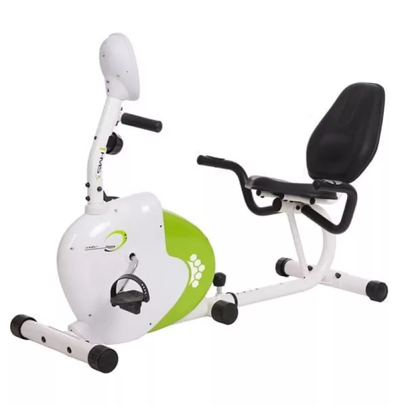 Horizontale magnetische hometrainer wit en groen HMS R9259