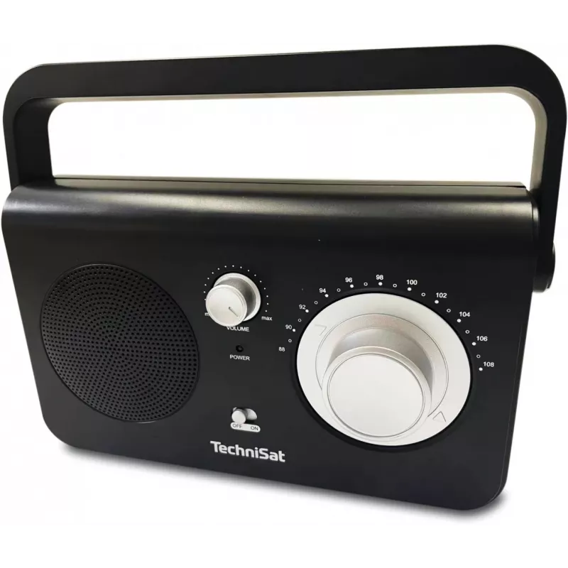 Draagbare radio TECHNISAT CLASSIC 100 — analoog FM, 1 W RMS, 3,5 mm, wit