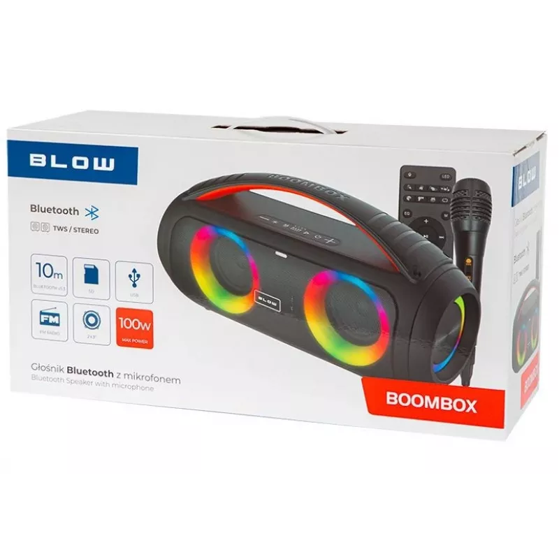 Draagbare luidspreker BOOMBOX Bluetooth-luidspreker, 30-356#, BLOW, zwart