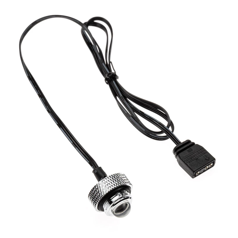 XSPC ARGB LED afsluitstop, G1/4, 5V 3Pin - chroom