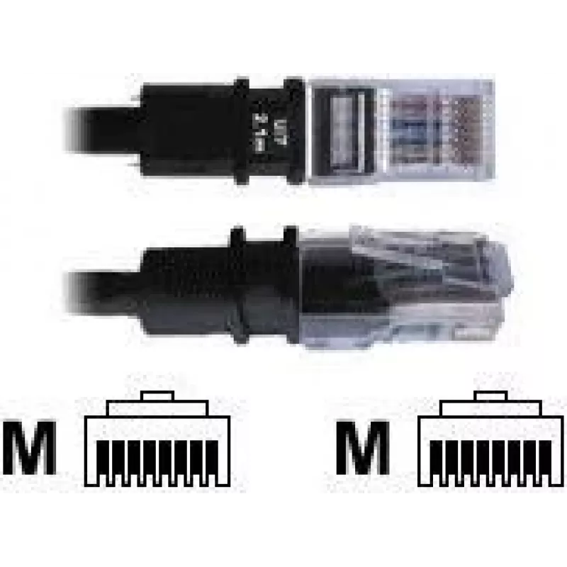 Netwerkkabel Patchsee Cat5e FTP 1,2 m, zwart