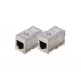 Digitus CAT 6 modulaire koppeling, afgeschermd, 2 stuks, RJ-45, goudcontacten, zilver