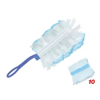 Beper C203PUL004 verenstofferset met 10 navullingen — handveger-set, verwisselbare microvezelkoppen
