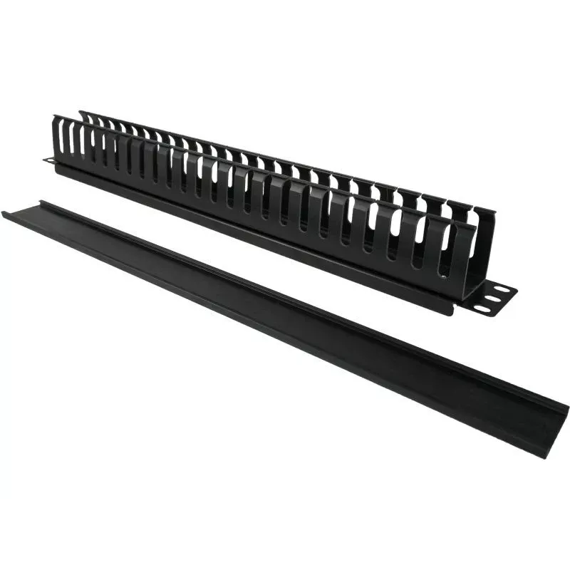 Kabelbox Alantec PK008 wandorganizer 1U zwart metaal/kunststof