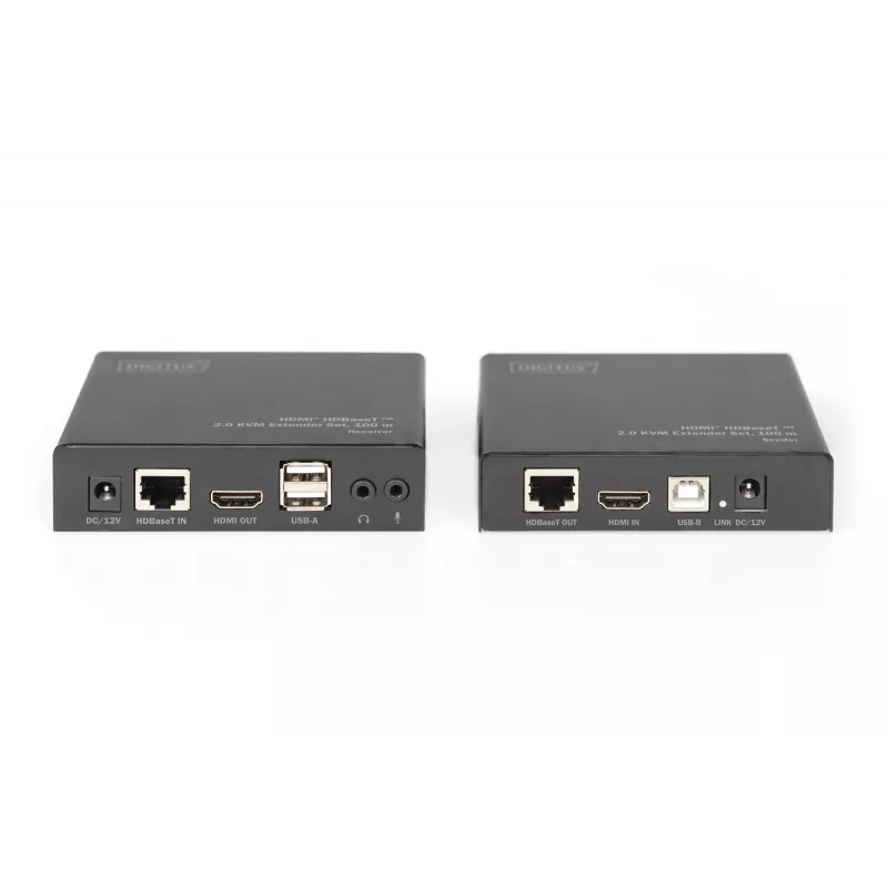 Digitus 4K HDMI HDBaseT™ 2.0 KVM-extender set, 100 m