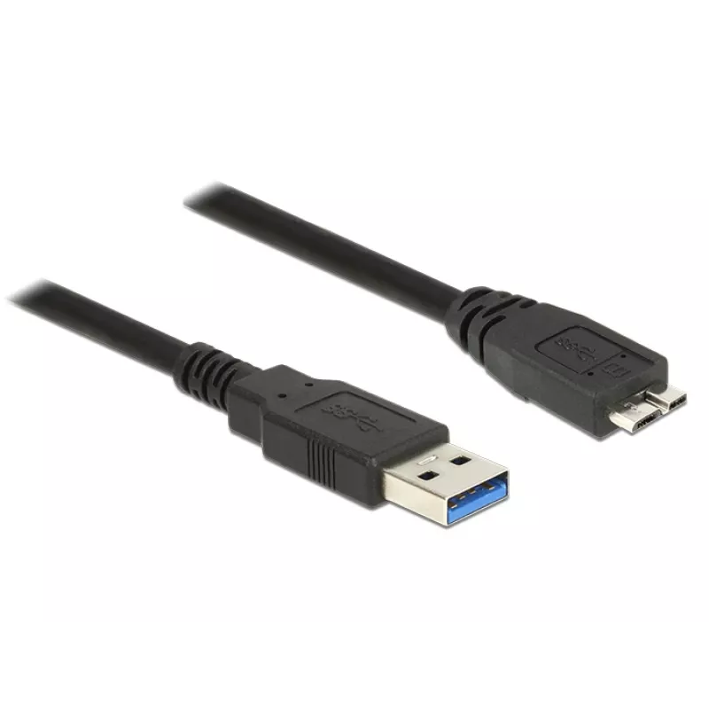 USB-kabel DeLOCK 85073 USB 3.2 Gen 1 1,5 m USB A Micro-USB B zwart