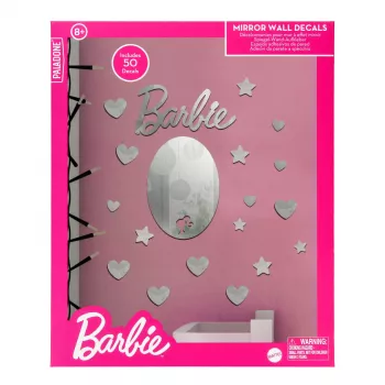Spiegel-muurstickers Paladone PP13751BR Barbie-design – decoratieve zelfklevende spiegelsticker