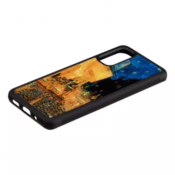 Hoes iKins voor Samsung Galaxy S20 – zwart, Caféterrasse-design