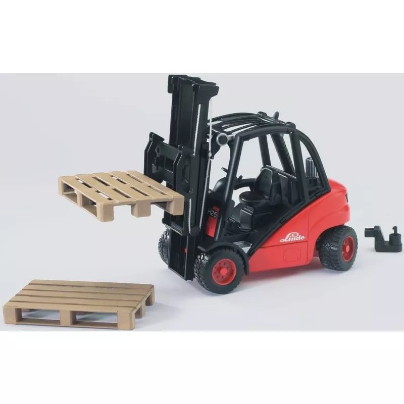 Heftruck Bruder Linde H30D met 2 pallets