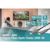 HDMI AOC hybride glasvezelkabel Digitus AK-330125-200-S
