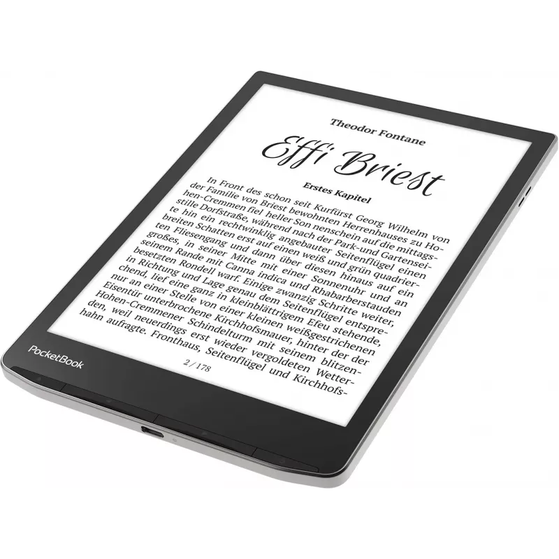 E-bookreader PocketBook InkPad 4 7,8 inch E Ink Carta, 32 GB, Wi‑Fi, zwart/zilver