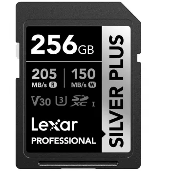 Flashgeheugen Lexar 256 GB UHS-I SDXC SilverP