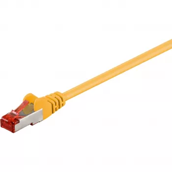 Wentronic Goobay CAT 6 patchkabel, S/FTP (PiMF), geel, 20 m - LSZH halogeenvrij, koper (68307)