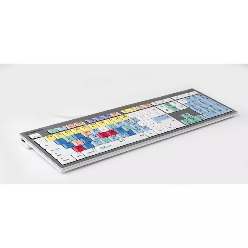 Toetsenbord Logickeyboard ALBA Universal USB AZERTY Frans zilver