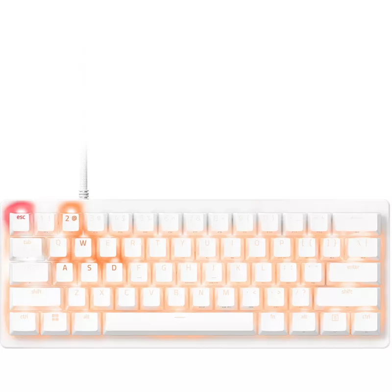 Razer Huntsman V3 Pro Mini - wit - Duits toetsenbordlayout P - toetsenbord - optisch (RZ03-04992000-R3G1)