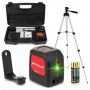 Lijnlaser Vorel PS-CL30GSET groene kruislijnlaser 30 m met statief