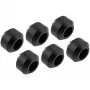 Hardtube-aansluitset OPTIMUS voor 12-mm-buizen, 6-pack met installatiegereedschap, zwart