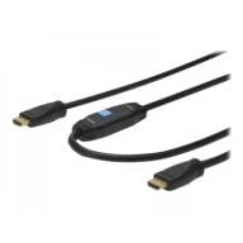 Digitus HDMI High Speed verbindingskabel met Ethernet en signaalversterker