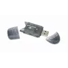 USB 2.0 kaartlezer Gembird FD2-SD-1 — MMC/SD/SDHC/SDXC, 73×30×10 mm, 13 g, zwart