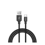 USB-datakabelset Devia Pheez Series Micro – 3-pack: 25 cm, 1 m, 2 m – zwart