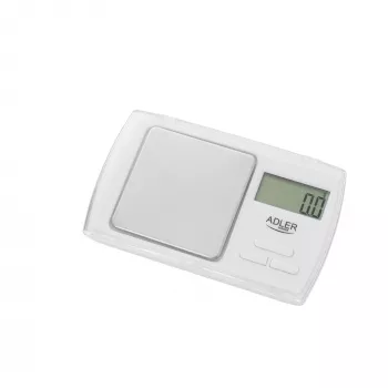 Adler AD 3161 keukenweegschaal wit rechthoekig elektronische personenweegschaal