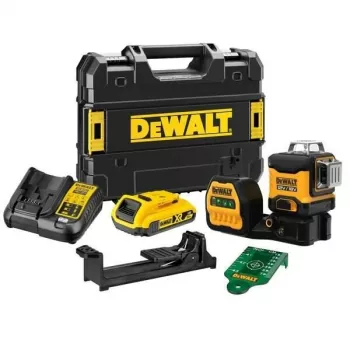 Laserwaterpas DeWalt DCE089D1G18-QW groene straal zelfnivellerend 360° met ontvangstcompatibiliteit