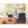 Beper P102ROB200 elektrische vleesmolen met tomatenpers, 1200 W, zwart