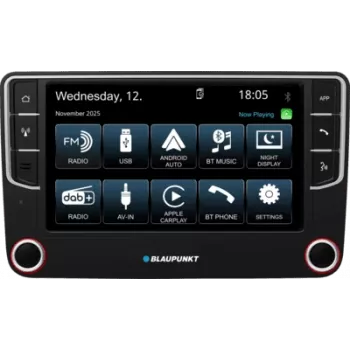 2DIN auto-multimedia-headunit BLAUPUNKT Wolfsburg 648 DAB met CarPlay en Android Auto
