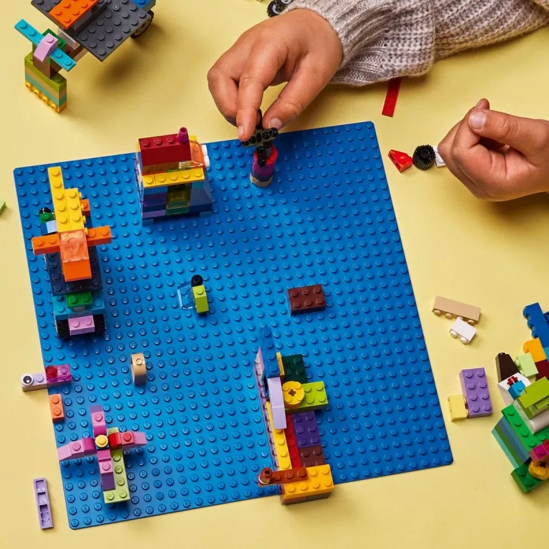 LEGO bouwplaat 11025 — blauwe basisplaat 32x32 noppen, 250×250 mm